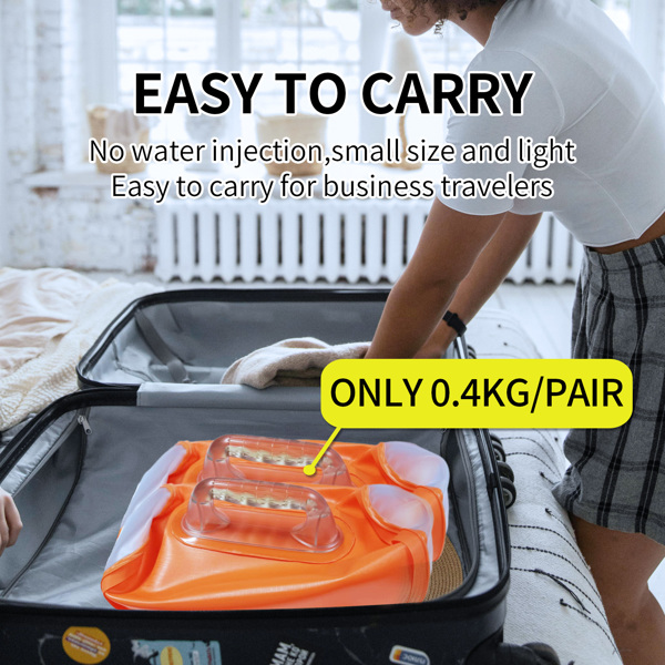 水哑铃套装，可调节重量哑铃，便携式训练器材，20磅/对，可折叠健身配件，举重水袋，适用于力量训练、塑形和肌肉锻炼-3