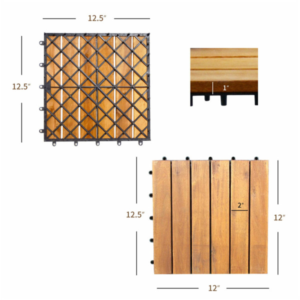 27 multifunctional outdoor floor tiles, 12