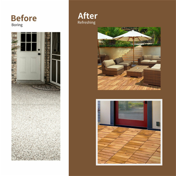 27 multifunctional outdoor floor tiles, 12