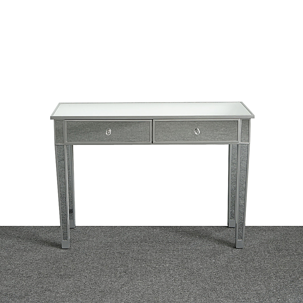 银色 镜面 105*36*76cm 两抽 电脑桌 现代风-9