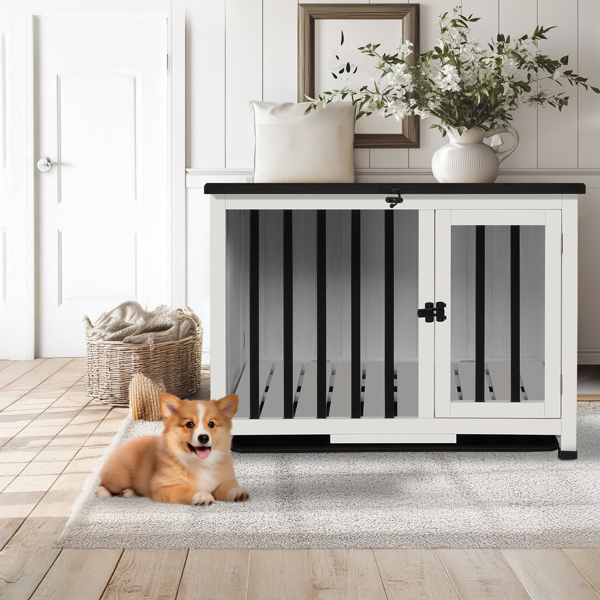 33*20*24.5inch  Dog Kennel Indoor Foldable and Portable,  Wooden Dog Crate， Easy Assembly