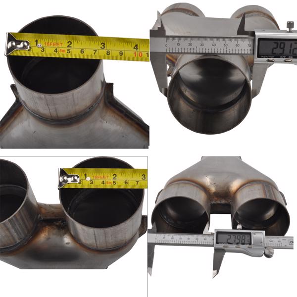 排气分路管 Y-Pipe Exhaust Pipe Adapter Connector 2''/2.25''/2.5''/2.75''/3''ID Single/Dual MT015009（禁售亚马逊 & TEMU）(不支持无理由退货)-5