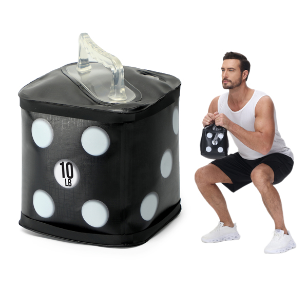 水壶铃，水壶铃训练套装，便携式旅行壶铃，10磅/个软壶铃，适用于健身、核心训练和肌肉训练-3