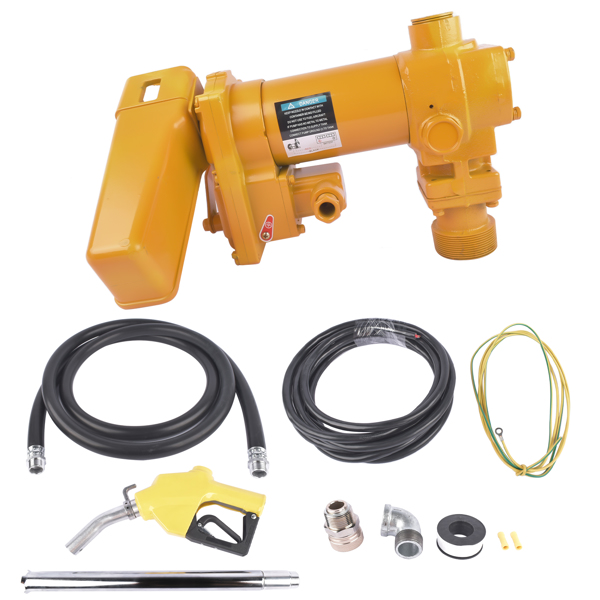 抽油泵 25GPM High Flow DC Fuel Pump Yellow Gas Heavy Duty Transfer Pump for Kerosene-1