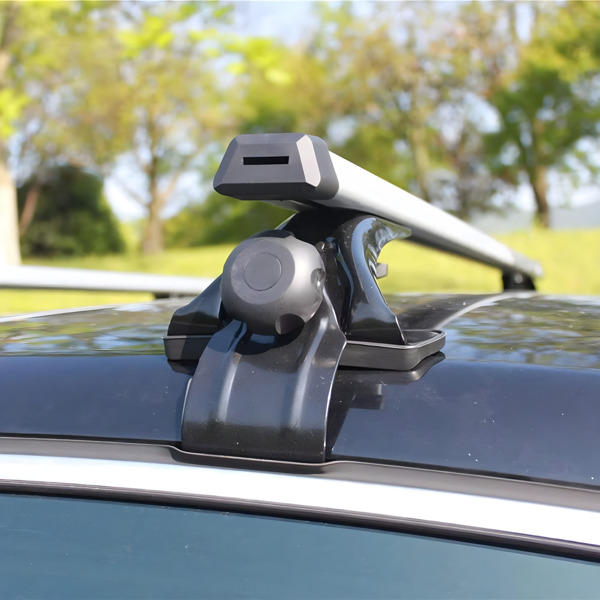 47.24in Universal Top Roof Rack Cross Bar Cargo Carrier Aluminum Crossbar Rack with 165LBS Capacity Fit for Most Vehicle Wagon Car Without Roof Side Rail