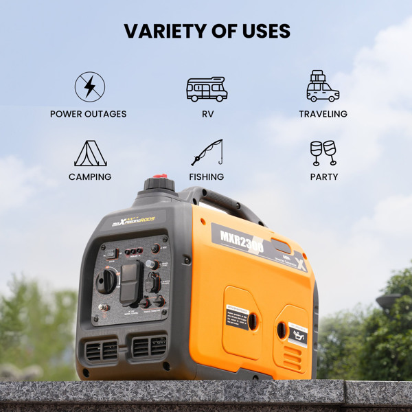 New 2300 Watt 2.3KW Portable Generator Super Quiet Inverter Generator For RV Camping 【Amazon/Walmart/TEMU禁售】