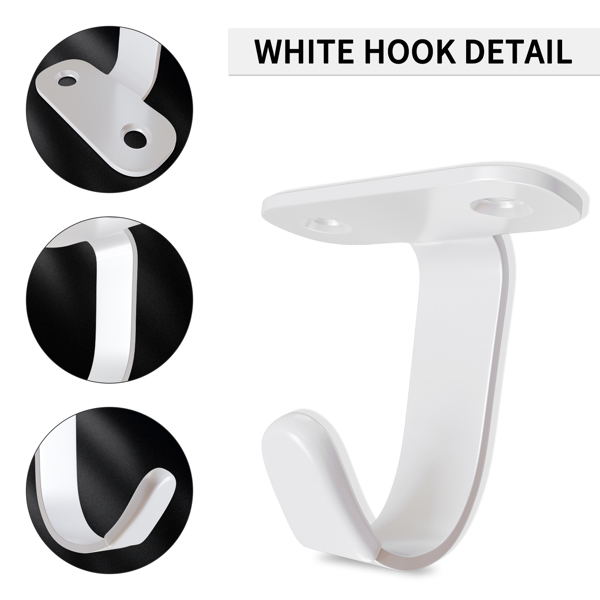 Thickened stainless steel kitchen, bathroom, cloakroom, living room hanging practical side-top storage hooks with strong load-bearing capacity