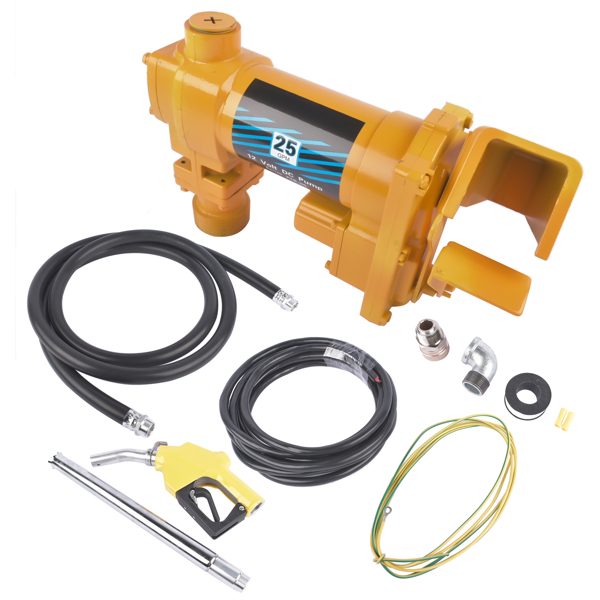 抽油泵 25GPM High Flow DC Fuel Pump Yellow Gas Heavy Duty Transfer Pump for Kerosene-2