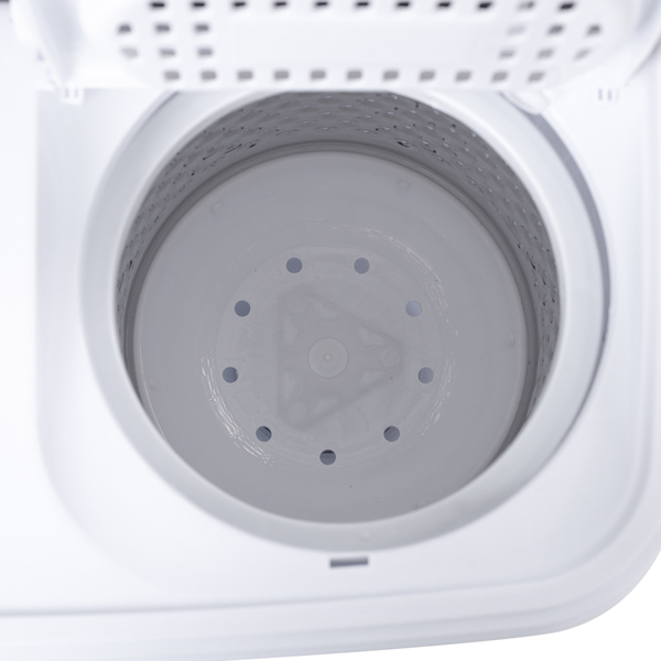 【same code：05164613】Compact Twin Tub with Built-in Drain Pump XPB35-188S 14.3(7.7 6.6)lbs Semi-automatic Gray Cover Washing Machine