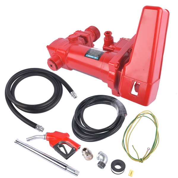 抽油泵 12V 25G PM High Flow DC Fuel Pump Cast Iron Gas Heavy Duty Transfer Pump NEW Red-8