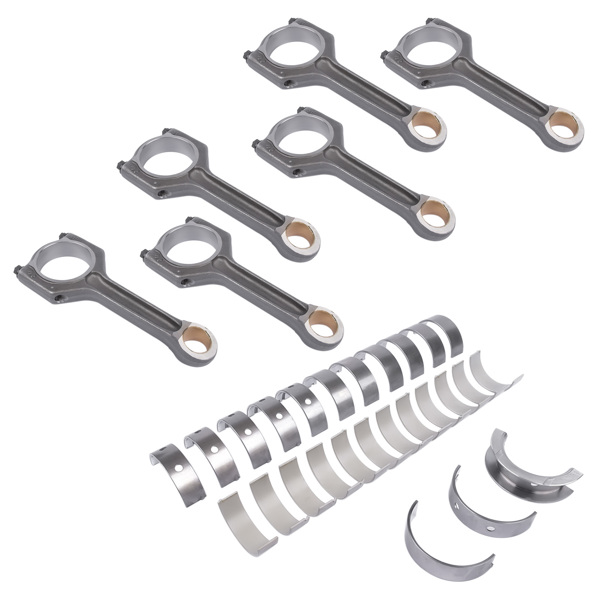 连杆套装 11247624615 6PCS Connecting Rods with Bearing & Crankshaft Bearing for BMW N55B30A 3.0L 11247586492-6