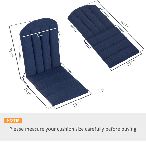 Set of 4 Outdoor Chair Cushion