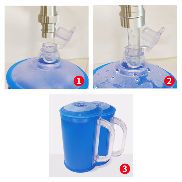 水哑铃一对，可折叠旅行哑铃，10磅健身女士哑铃套装，便携式训练器材，适用于核心训练、塑形、俯卧撑-5