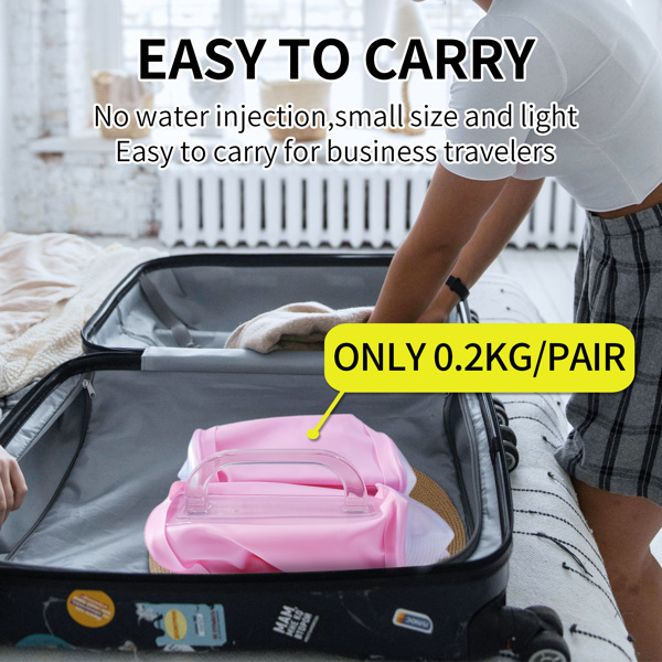 水哑铃一对，可折叠旅行哑铃，10磅健身女士哑铃套装，便携式训练器材，适用于核心训练、塑形、俯卧撑-6