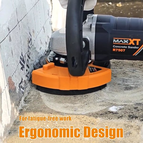 5 Inch Concrete Surfacing Grinder, 1500W 14A Motor, 7 Adjustable Speed Angle Grinder Kit with Diamond Disc, Removable Guard, for Polishing and Grinder Stone Cement Marble Granite[Unable ship weekends]
