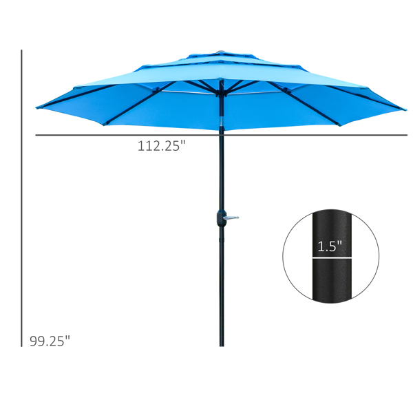 Outdoor beach umbrella/Sun Umbrella  Prohibited by WalMart）