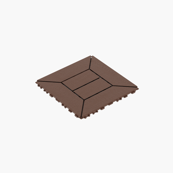DIY friendly, easy to clean interlocking deck tiles, 11.8