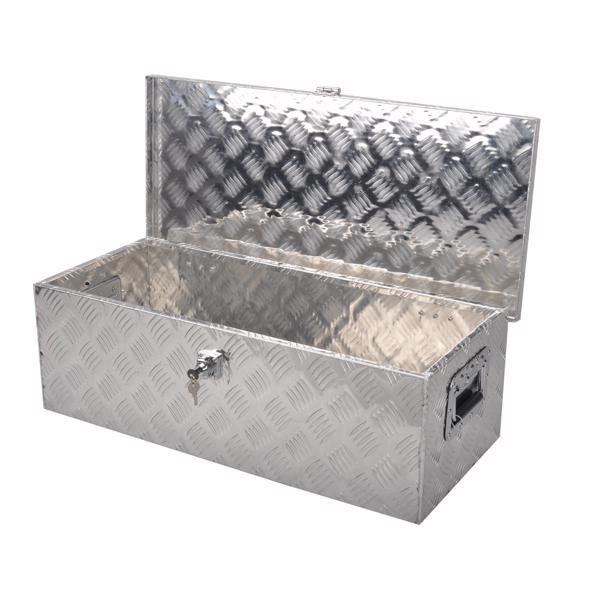 工具箱 30”Silver Aluminum Tool Storage Box for Pickup Truck Bed + Lock MT018012（Amazon & Temu Ban Sale）(No support for returns without reason)