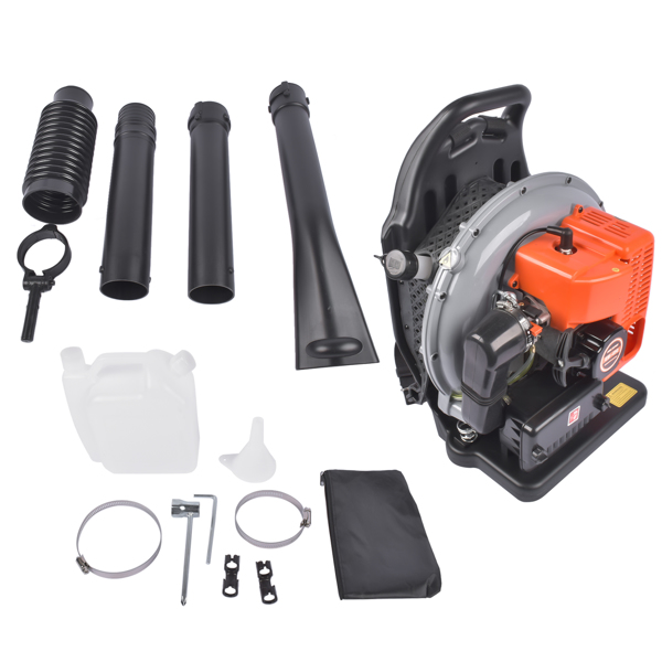 63CC 2 Stroke Backpack Gas Powered Leaf Blower 6800r/min Grass Lawn Blower 1.8L