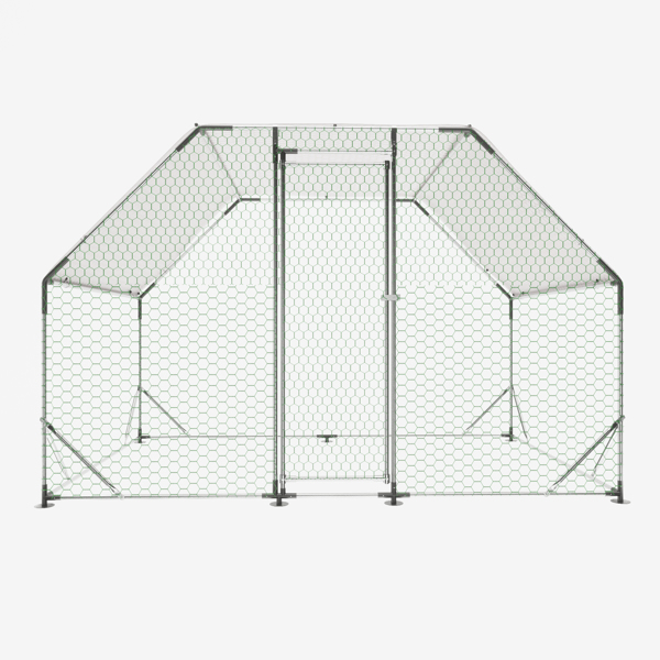 10x6英尺平顶鸡笼-2