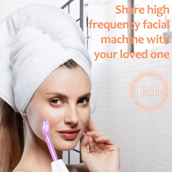 High Frequency Wand “C Violet Portable Skin Therapy Machine for Anti-Aging - Skin Tightening - Wrinkle Reducing - Dark Circles - 4 in 1