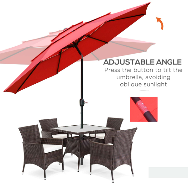 Outdoor beach umbrella/Sun Umbrella  Prohibited by WalMart）