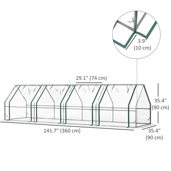 Mini Walk-in Greenhouse ( Amazon Shipping)（Prohibited by WalMart）