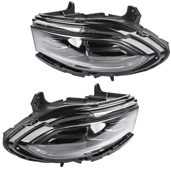 2x Headlight Halogen LED DRL Left & Right For Dodge Charger 2022-2023 68546771AC