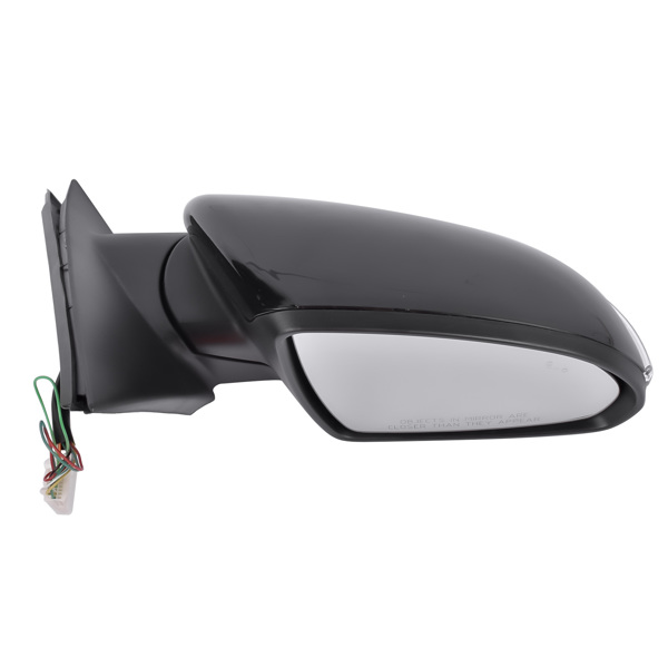 Front Right Passenger Side View Mirror with In-housing Signal Light for Kia Optima Sedan 4-Door 2019-2020 Black 87620-D5110