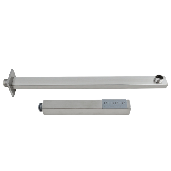 Enhance Your Shower with 12 Stainless Steel Rain Shower Set - Wall Mount Easy