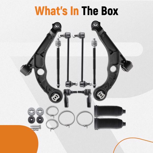 Front Lower Control Arms Sway Bars Tierods for Dodge Dart Chrysler 200 2015-2017