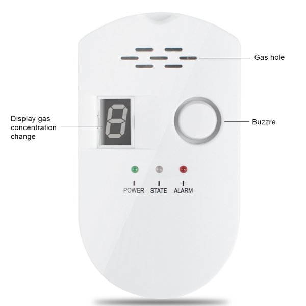 High Sensitivity LPG LNG Coal Gas Leak Detector Alarm Monitor Alarm Sensor