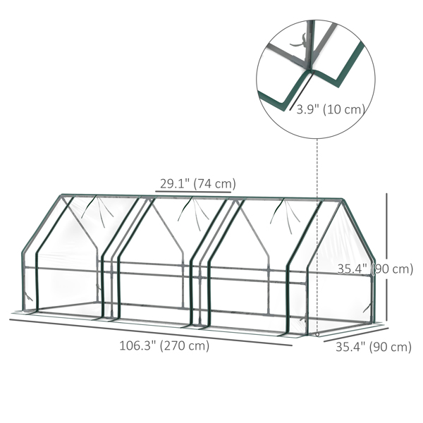 Mini Walk-in Greenhouse ( Amazon Shipping)（Prohibited by WalMart）