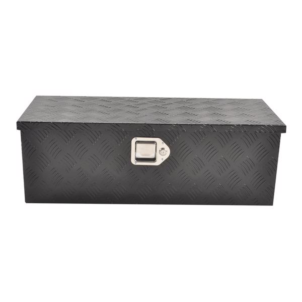 Black Aluminum Tool Storage Box for Pickup Truck Bed + Lock MT018003（Amazon & Temu Ban Sale）(No support for returns without reason)