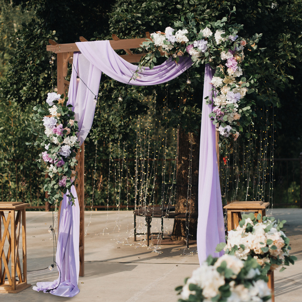 152*60*215cm Beautiful And Practical  Flat-Topped Wooden Arch Garden Arch Dark Brown