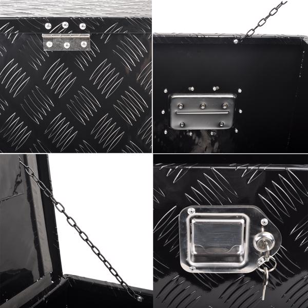 工具箱 44” Aluminum Pickup Truck Bed Tool Trailer Storage Box + Lock MT018020（Amazon & Temu Ban Sale）(No support for returns without reason)