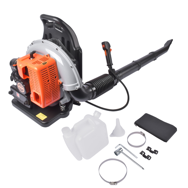 63CC 2 Stroke Backpack Gas Powered Leaf Blower 6800r/min Grass Lawn Blower 1.8L