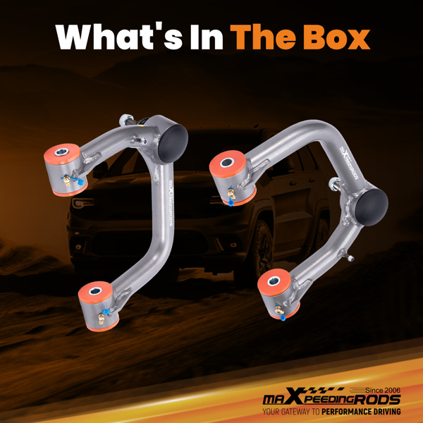 2 个 前上控制臂 2-4 英寸升降装置 适用于 Toyota FJ Cruiser 07-14 4Runner 03-24-2