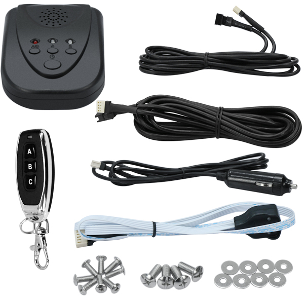 2Pcs Front Rear Electric Remote Control Flip License Plate Holder Ignitor Interface for USA Standard