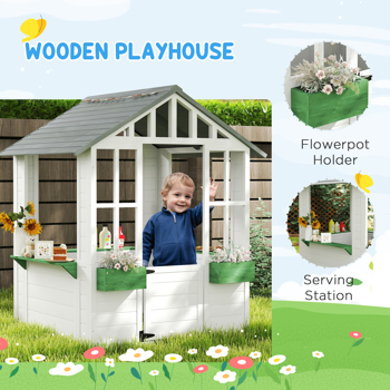 Kids Wooden Playhouse、Wooden Playhouse