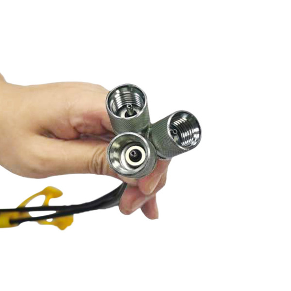Hydraulic Pressure Test Kit with 5 Gauges 5 Test Hoses 13 Couplings and 14 Tee Connectors Pressure Gauge Kit