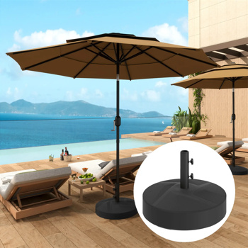 Black Heavy Duty Outdoor Umbrella Stand Base with Stand
