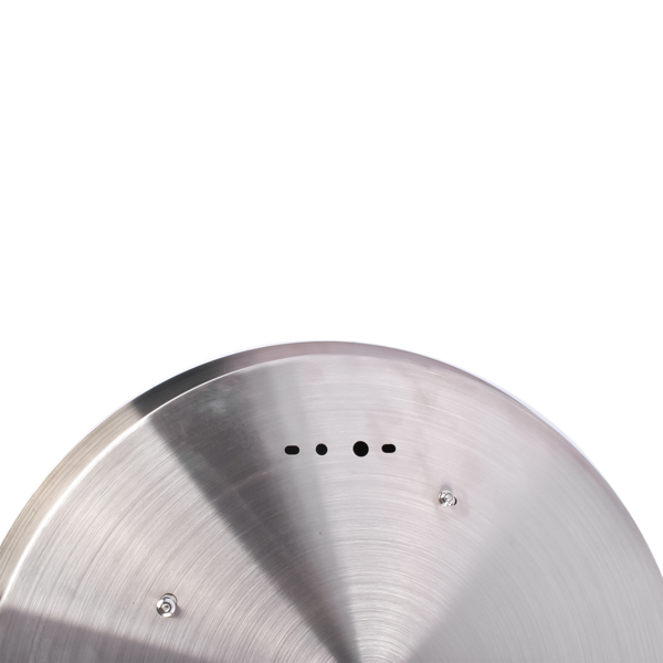 19-inch Recessed Fire Pit Pan Stainless Steel Fire Pit Burner Kit Round Indoor or Outdoor