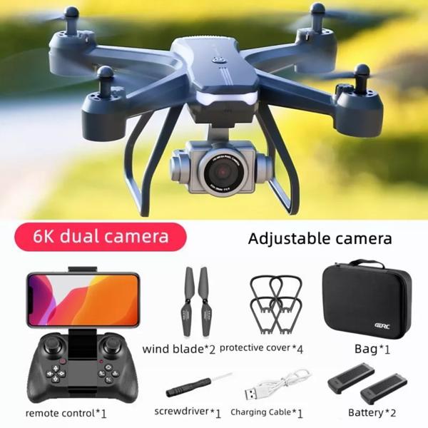 4DRC V14 Professional Drone 6K HD Dual Camera Wifi FPV Portable RC Quadcopter 2 BATTERY,Drones suitable for adults/beginners.Logistics is randomly sent by UPS/USPS/.