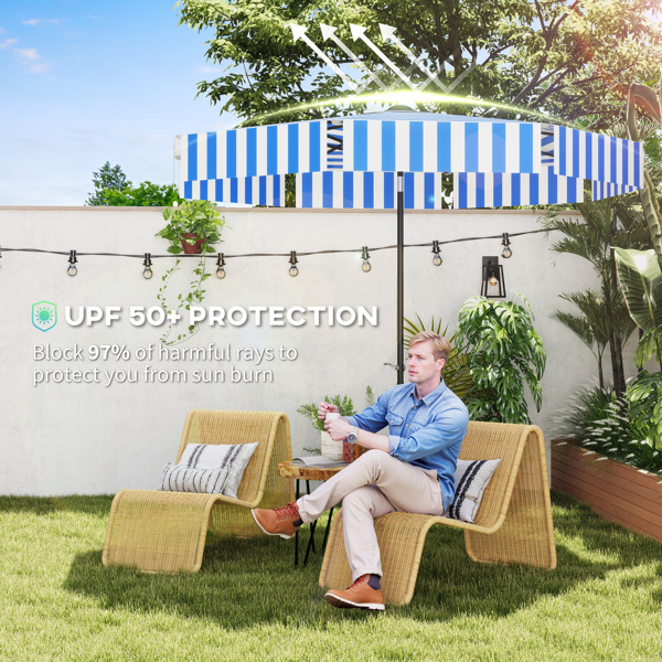 Outdoor beach umbrella/Sun Umbrella  Prohibited by WalMart）