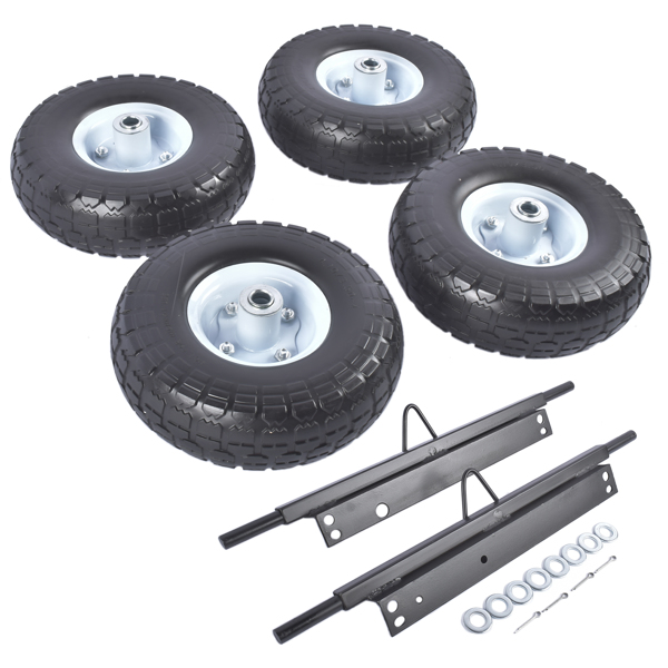 All Terrain Solid Never Flat Tires Wheel Kit for Honda Generator EU3000is 06423-ZS9-020AH