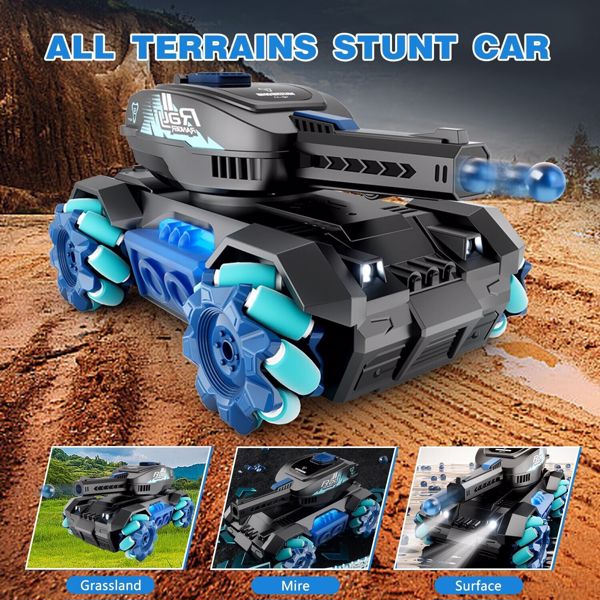 Y1 RC Truck Drift Gesture Car, Rc Crawler Scale Water Bullet Shooting,All Terrain 4WD Battle Stunt Car with 360°Rotating, Lights Music for Birthday Gifts.Logistics is randomly sent by UPS/USPS/FEDEX.