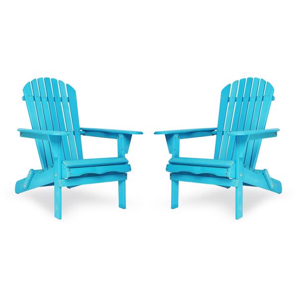 Wood Lounge Patio Chair for Garden Outdoor Wooden Folding Adirondack Chair Set of 2 Solid Cedar Wood Lounge Patio Chair for Garden, Lawn, Backyard, 