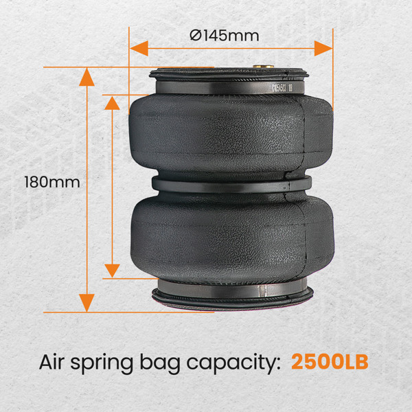 Air Helper Spring Suspension Leveling Kit For Ford F-250 F-350 Super Duty 1997-2004