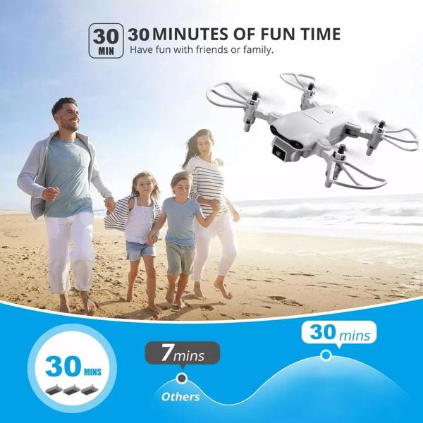 4DRC V9 Mini Drone for Kids Adults 720P HD FPV Camera, Foldable RC Quarcopter for Boys Girls with Altitude Hold, Headless Mode,Logistics is randomly sent by UPS/USPS/FEDEX/Amazon Logistics.